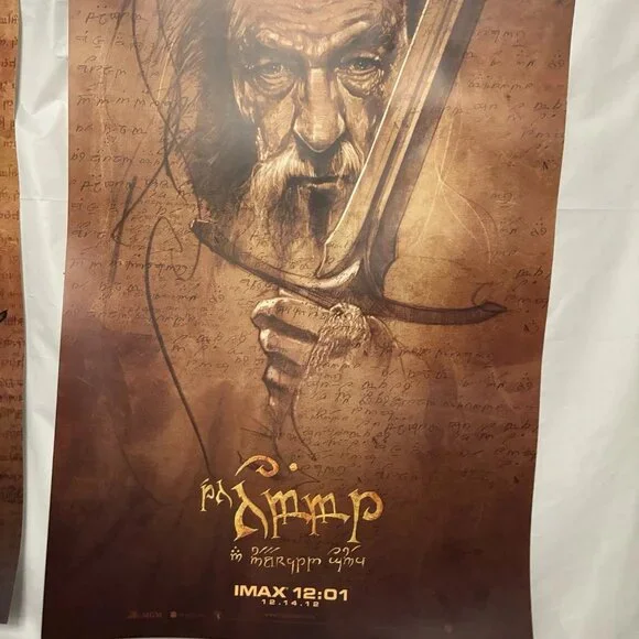 The Hobbit IMAX Movie Poster Set (4) – Original Theatrical Character Art